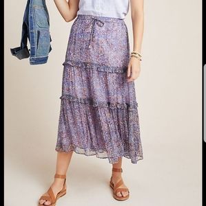 EUC Seurat Tiered Midi Skirt